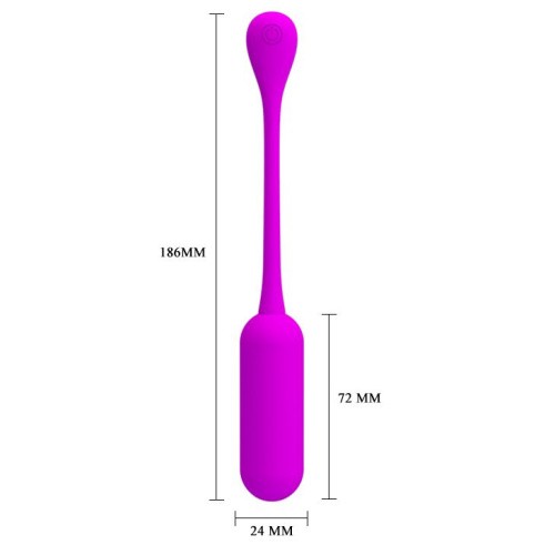 Pretty Love Lechies Wireless Egg Purple - виброяйцо с дистанционным пультом управления, 7.2х2,4 см (фиолетовый)