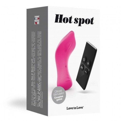 Love To Love Hot Spot - стимулятор клитора и эрогенных зон с пультом ДУ, 10.2х4.2 см