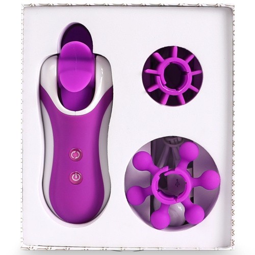 FeelzToys - Clitella Oral Clitoral Stimulator - Стимулятор с имитацией оральных ласк, 11х5 см, (фиолетовый)