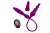 Adrien Lastic AD-2X - Вибратор двусторонний с пультом LRS, 58.5х3.2 см (фиолетовый) Adrien Lastic AD-2X - Вибратор двусторонний с пультом LRS, 58.5х3.2 см (фиолетовый)