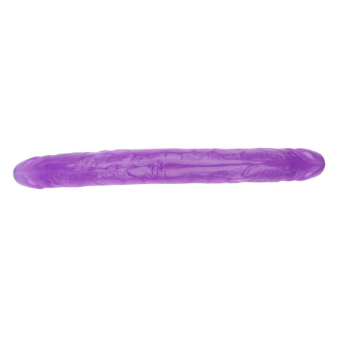 Hi-Rubber 12.8" Double Dildo Purple - Двухсторонний фаллоимитатор, 32,5 см (фиолетовый)