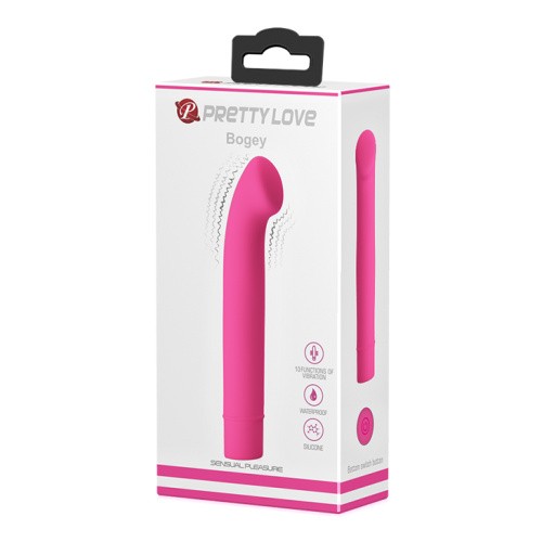 Pretty Love Bogey Vibrator Pink - Стимулятор точки G, 15х2.6 см (розовый)