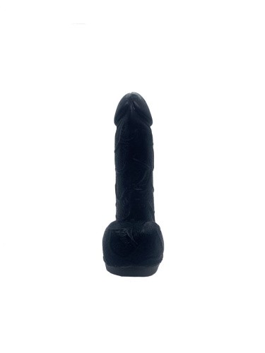 Чистый Кайф Black size S -  Крафтовое мыло-член с присоской, 12х2,6 см (черный)
