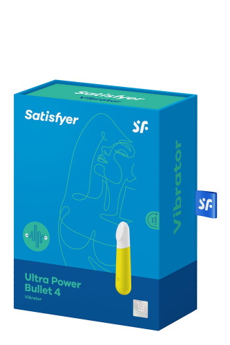 Satisfyer Ultra Power Bullet 4 Yellow вибратор для клитора,  10.6х2.4 см (желтый)