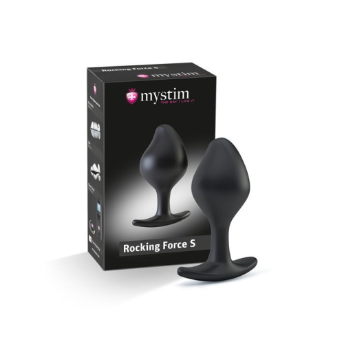 Mystim Rocking Force S - Силіконова анальна пробка для електростимулятора, 10х3,7 см - купити в Києві, Україні