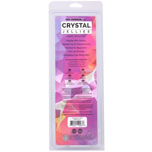 Анальный дилдо Doc Johnson Crystal Jellies Anal Starter, 15,2 см