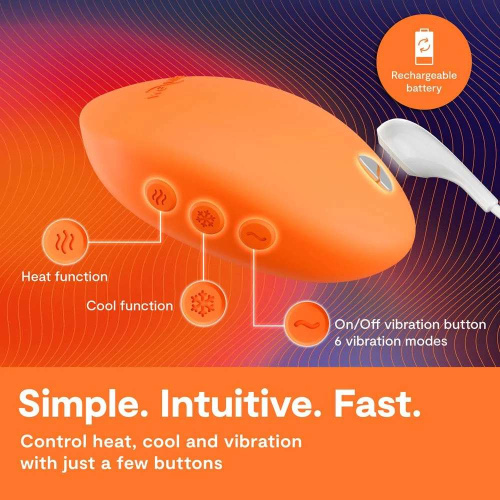 Вибратор для клитора We-Vibe Temp Tangerine