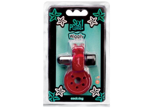 Topco Sales Wiggily Vibrating Cock Ring - виброкольцо, 6х2.5 см (розовый)
