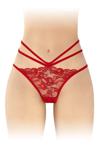 Fashion Secret Nadia Red - трусики с открытой попкой, S-L (красные)