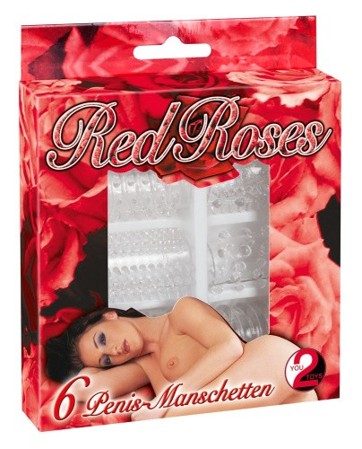 Набір насадок на пеніс Orion Red Roses, 6 шт - купити в Києві, Україні