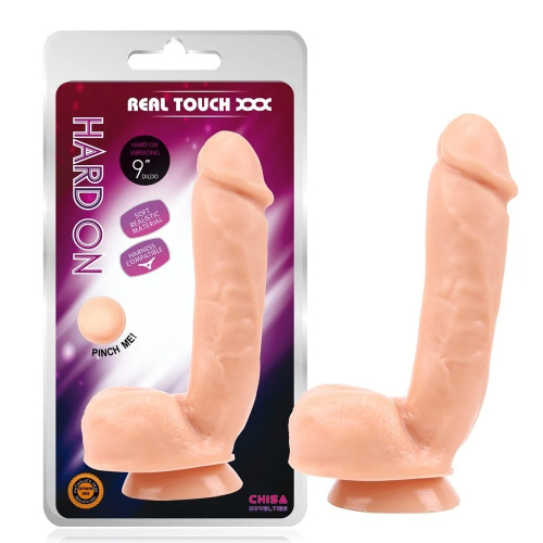 Chisa - Real Touch XXX Hard On Flesh - Фаллоимитатор, 22х4.8 см