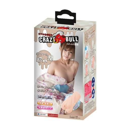 LyBaile Crazy Bull Vagina Masturbator Girl - мастурбатор вагина с эффектом смазки,  12 см (телесный)