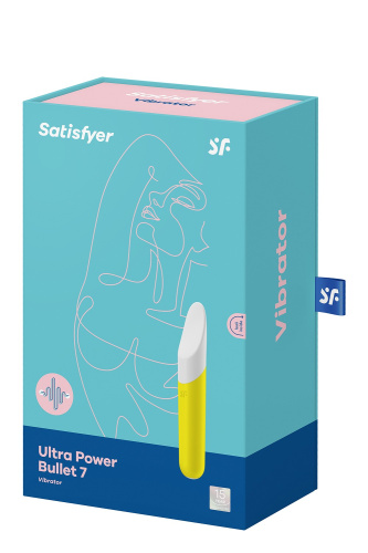 Satisfyer Ultra Power Bullet 7 - Вибропуля, 13,5х2,4 см., (желтая)