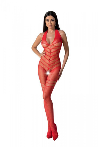 Бодистокинг с плетением на животике Passion BS100, One Size