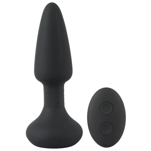 Orion Anos Finest Butt Plug Wear - Анальная пробка с вибрацией и дистанционным управлением, 14.2х3.9 см (чёрный)