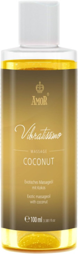Amor Vibratissimo Coconut - Массажное масло с ароматом кокоса, 100 мл