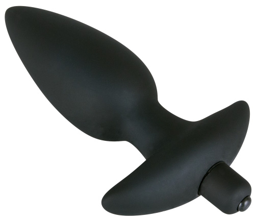 Orion Black Velvet Vibrating Plug Large - Анальная пробка с вибрацией, 17х4 см (черный)