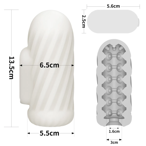 Мастурбатор LoveToy Knights Ring Vibrating Dual Purpose Sleeve-Spiral
