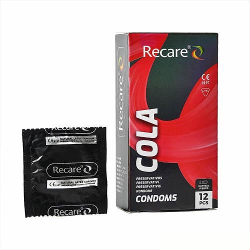 Holographic Recare Cola Dotted&Ribbed Condoms з ароматом Коли, 12шт - купити в Україні | Секс шоп SEX-SHOP.ua