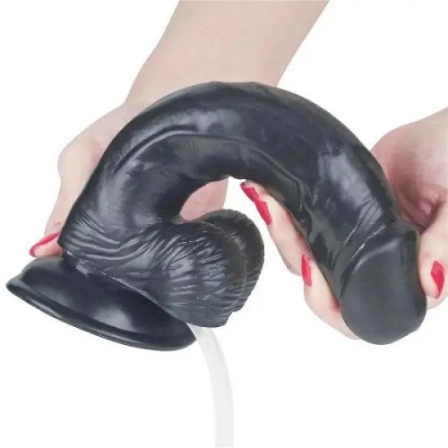 LoveToy - Squirt Extreme 9 - Фалоімітатор з еякуляцією, 23х4.4 см (чорний) - купити в Києві, Україні