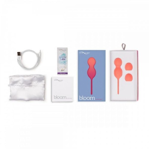 We-Vibe Bloom + Лубрикант 50 мл - тренажер для интимных мышц, 9х3.3 см (розовый)