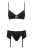 Obsessive Gretia set - эротический комплект бюстгальтер, стринги и пояс для чулок, S/M (чёрный) Obsessive Gretia set - эротический комплект бюстгальтер, стринги и пояс для чулок, S/M (чёрный)