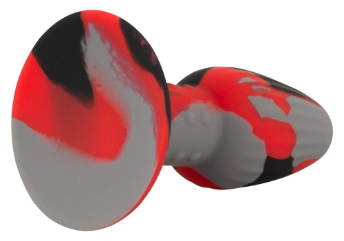 Anos Tricolour Butt Plug - Анальна пробка, 11.5х4 см (триколірна) - купити в Києві, Україні