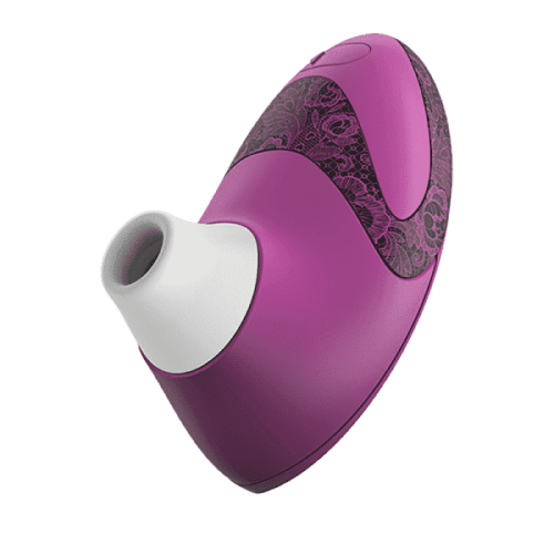 Womanizer W500 - Вакуумный стимулятор клитора с кристаллом Swarovski, 12х6 см (фиолетовый)