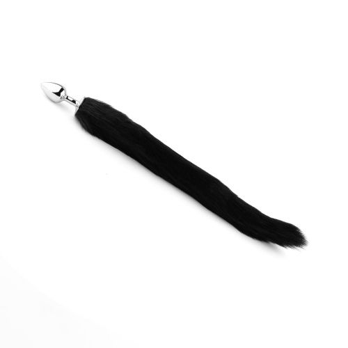 Анальная пробка с хвостом B - Series Fox Tail Black, XL - купити в Україні | Секс шоп SEX-SHOP.ua
