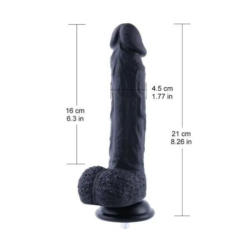 Фаллоимитатор для секс-машин Hismith 8.3″ Silicone Dildo, KlicLok