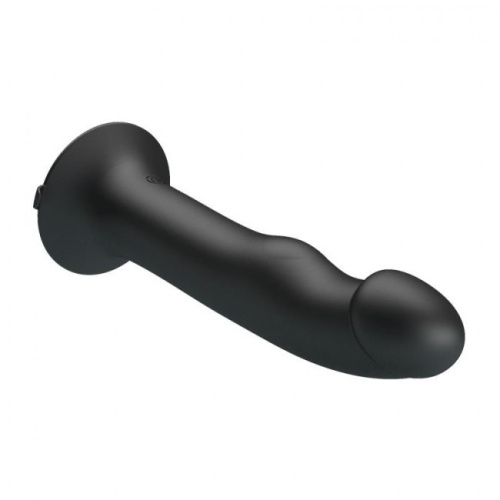 Pretty Love - Murray Dildo with Vibration - Реалистичный вибратор на присоске, 19х3.8 см (чёрный)