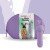 FeelzToys Mister Bunny - Мини-вибратор с двумя насадками, 13.5х3.5 см, (фиолетовый)