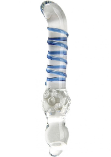 Стеклянный стимулятор точки G CyberGlass Four-Way G, 12х3,8 см