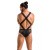 Passion - 045 BODY VICTOR black - Сексуальний боді на бретельках, S/M - купити в Києві, Україні