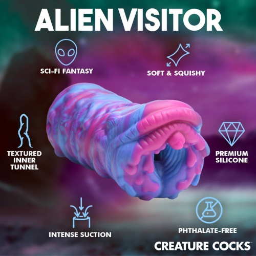 CC Cyclone Squishy Alien Vagina Stroker - Мастурбатор, 16,5 см (радужный)