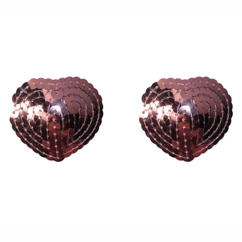 Boss Pasties Burlesque Rand - Пэстисы с пайетками (розовые)