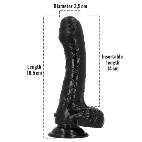 Фаллоимитатор с ароматом лакрицы Toyz4lovers Delicious Dildo Liquorice, 18,5 см