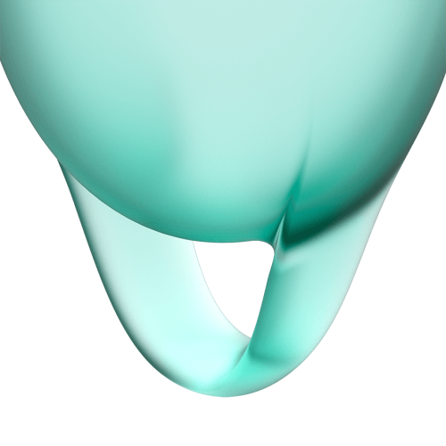 Satisfyer Feel Confident - набор менструальных чаш, 15 мл и 20 мл (зеленый)