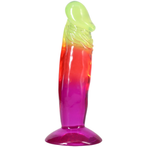Дилдо Doc Johnson Crystal Jellies 6.5 Inch Rainbow, 16,5 см - купити в Україні | Секс шоп SEX-SHOP.ua