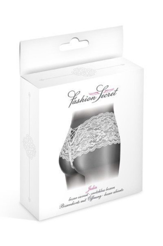 Fashion Secret Julia White - трусики с доступом, S-L (белые)