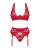 Obsessive Lacelove cupless 3-pcs set - комплект еротичної білизни, XS/S (червоний) - купити в Києві, Україні Obsessive Lacelove cupless 3-pcs set - комплект еротичної білизни, XS/S (червоний) - купити в Києві, Україні