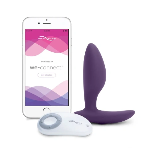 We-Vibe Ditto + Лубрикант 50 мл - смарт-пробка с дистанционным управлением, 8.8х3,1 см  (фиолетовый)