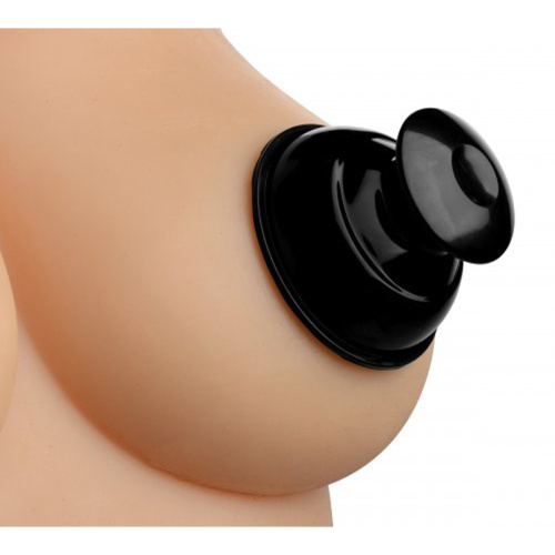 Master Series Plungers Nipple Suckers - Присоски-стимулятори на соски, 4.45х6.35 см (чёрный)