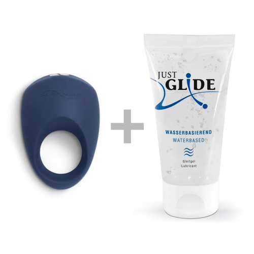 We-Vibe Pivot + Лубрикант 50 мл - віброкільце з керуванням зі смартфона, 7х3 см (синій) - купити в Києві, Україні