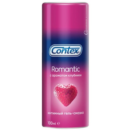 Contex Romantic деликатный лубрикант с ароматом клубники, 30мл