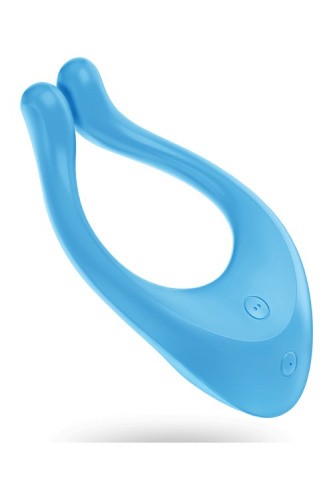 Satisfyer Endless Love (ex. Partner Multifun 1) - Многофункциональный вибратор для пар, 13х6,5х3,5 см (голубой)
