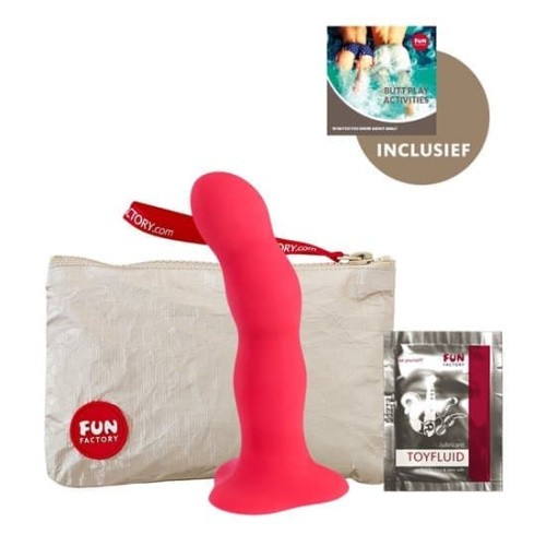 Fun Factory Bouncer - Фаллоимитатор с шариками внутри, 16.5х4 см (розовый)