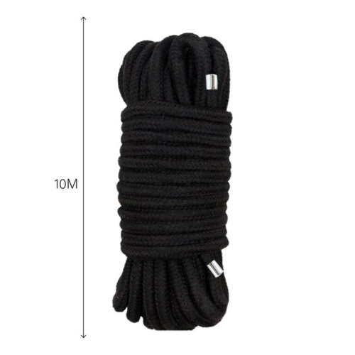 BTB Bondage Rope - Веревка для BDSM, 10 м (чёрная)