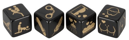 Dice Set - Игральные кубики для секса, (черный)