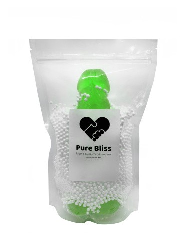 Pure Bliss - Мыло в форме члена XL на присоске, 21х8 см (зелёный)